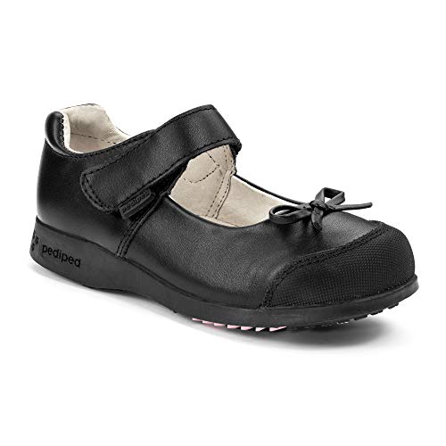 pediped girls Becky Flex Mary Jane - K flats shoes, Black, 26 EU 9-9.5 US Toddler - Image 1