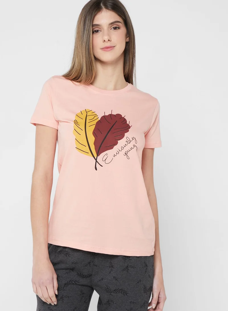 Ginger Printed Pyjama Set