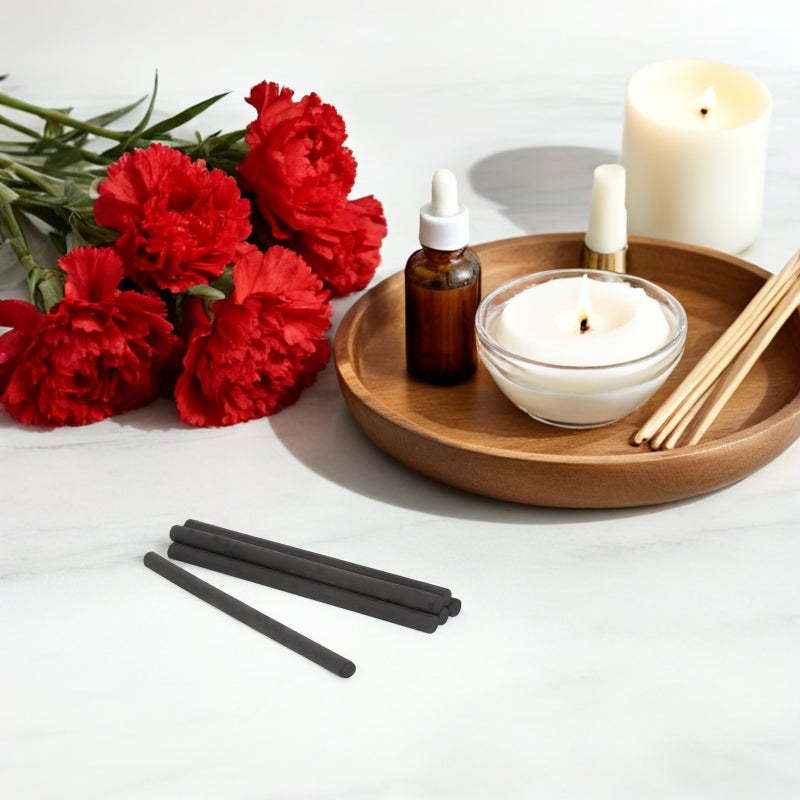 60 pcs 0.7x12cm Smokeless Rolls Handmade Sticks for Moxibustion (Black) - Image 3