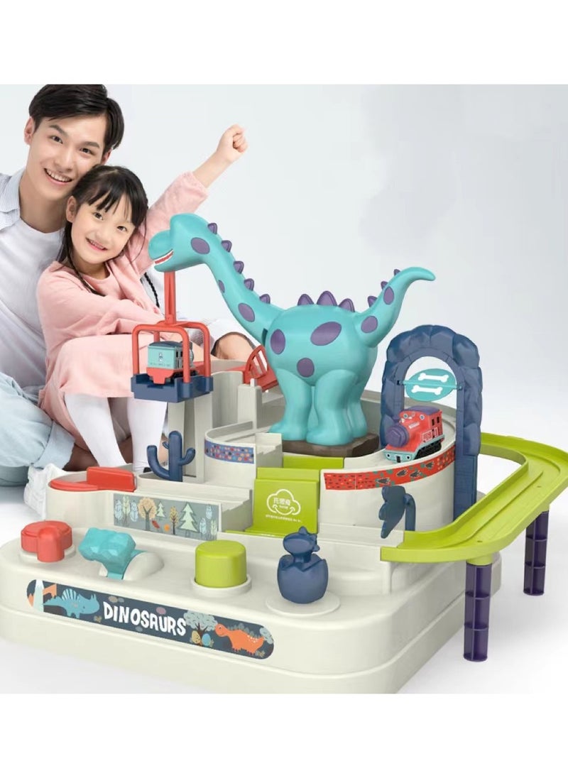 Goolsky Dinosaur Race Car Track Toys for Kids Toddler Boys Ages 1-3 3-5 4-7, Dinosaur Race Tracks Toys, Birthday Dinosaur Toys Gifts for 2 3 4 5 Year Old Boys  - Image 4
