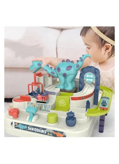 Goolsky Dinosaur Race Car Track Toys for Kids Toddler Boys Ages 1-3 3-5 4-7, Dinosaur Race Tracks Toys, Birthday Dinosaur Toys Gifts for 2 3 4 5 Year Old Boys  - Image 3