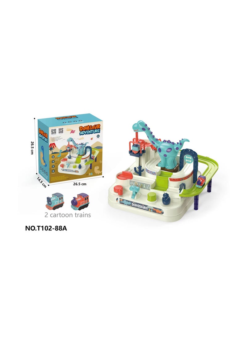 Goolsky Dinosaur Race Car Track Toys for Kids Toddler Boys Ages 1-3 3-5 4-7, Dinosaur Race Tracks Toys, Birthday Dinosaur Toys Gifts for 2 3 4 5 Year Old Boys  - Image 5