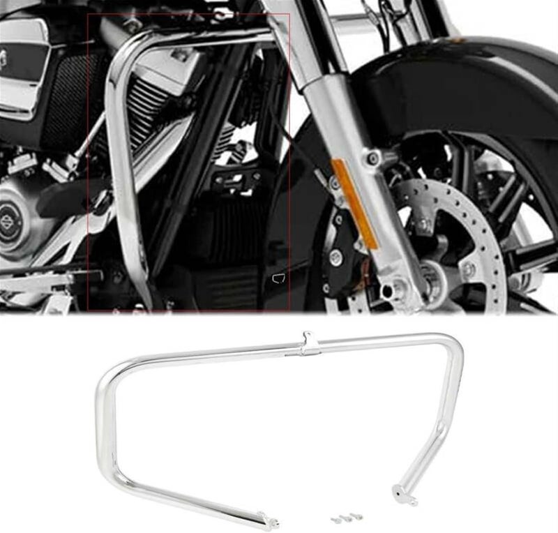 Wivplex 1.38in Chrome Engine Guard for Harley Motorcycles - Image 4