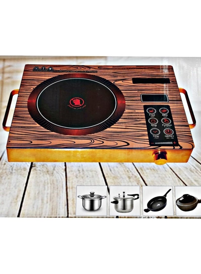 MUNTAQI Portable Electric Infrared Stove – Tabletop Countertop Burner with Adjustable Temperature, Fast Heating Hot Plate for Precise Cooking, Energy Efficient Infrared Cooktop for Home, Dorm, RV & Office - Image 4