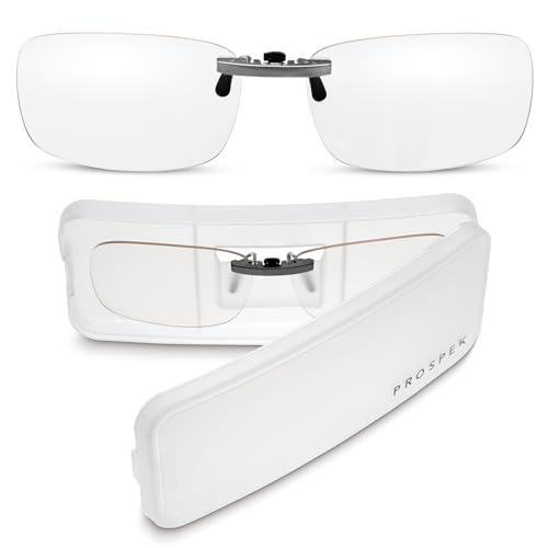 Prospek Blue Light Clip On Glasses I Computer Gaming Clip On Glasses I Digital Eyestrain Fatigue I Dry Eyes Relief Eye Protection Sleep Better I Anti Glare - Image 1