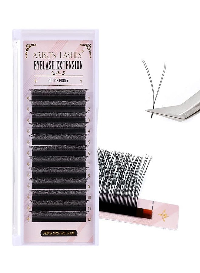 ARISON LASHES YY Eyelash Extensions C Curl 0.05mm Mixed Tray Lash Extension Easy Premade Fans 2D Soft Matte Black Volume Lashes Supply(0.05C-8-15mix) - Image 3