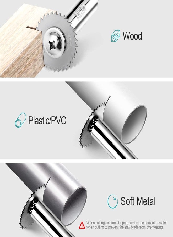 LitKiwi قاطع داخلي لأنابيب PVC من LitKiwi (4 قطع من شفرات المنشار المطلية بالتيتانيوم) مع ساق سداسية 1/4 بوصة، قاطع داخلي لأنابيب ABS البلاستيكية الداخلية، قطر 1-1/4 بوصة و1-3/4 بوصة أو أكبر - Image 5
