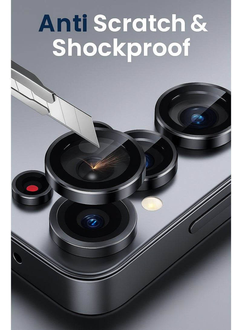 Samsung S25 Ultra Camera Lens Protector Rings – Stylish, Elegant, and Practical Design with Guaranteed Protection for Your Camera Lenses Against Scratches and Shocks Without Affecting Photo Quality - Image 2