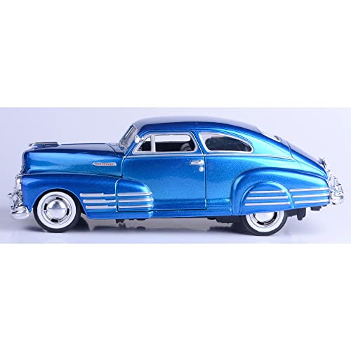 Motormax 1948 Chevy Aerosedan Fleetline Hard Top 1/24 Scale Diecast Model Car Model Blue - Image 2