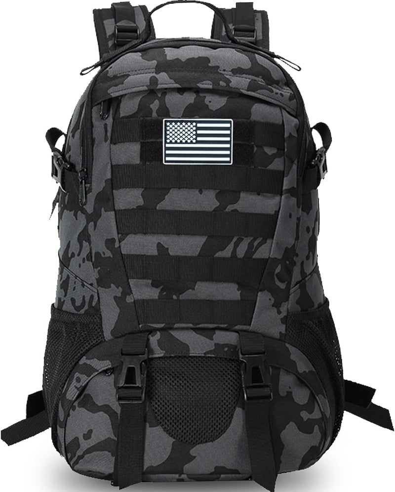 Jueachy Tactical Backpack for Men Hunting Backpack EDC Rucksack Military Hiking Camping Daypack with USA Flag Patch - Image 1