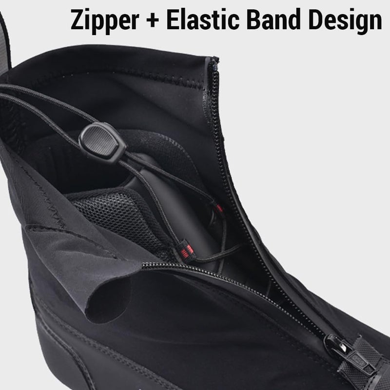 Winter Mountain Bike Boots Outdoor Nylon Warm Windproof Fashion Reflective Cycling Boots Riding Boots,Bicycle footwear - Image 5
