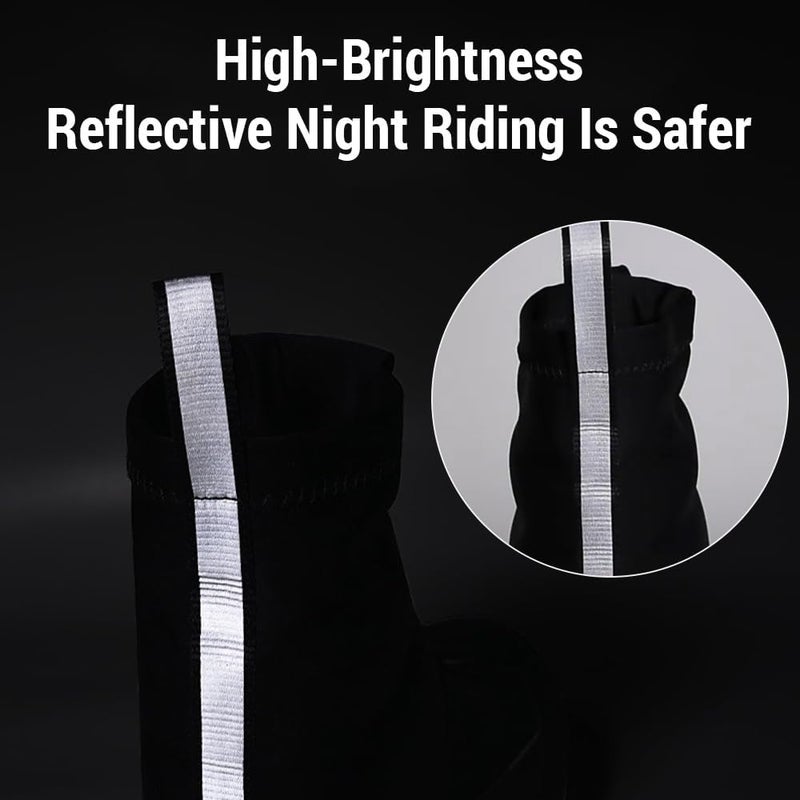 Winter Mountain Bike Boots Outdoor Nylon Warm Windproof Fashion Reflective Cycling Boots Riding Boots,Bicycle footwear - Image 4