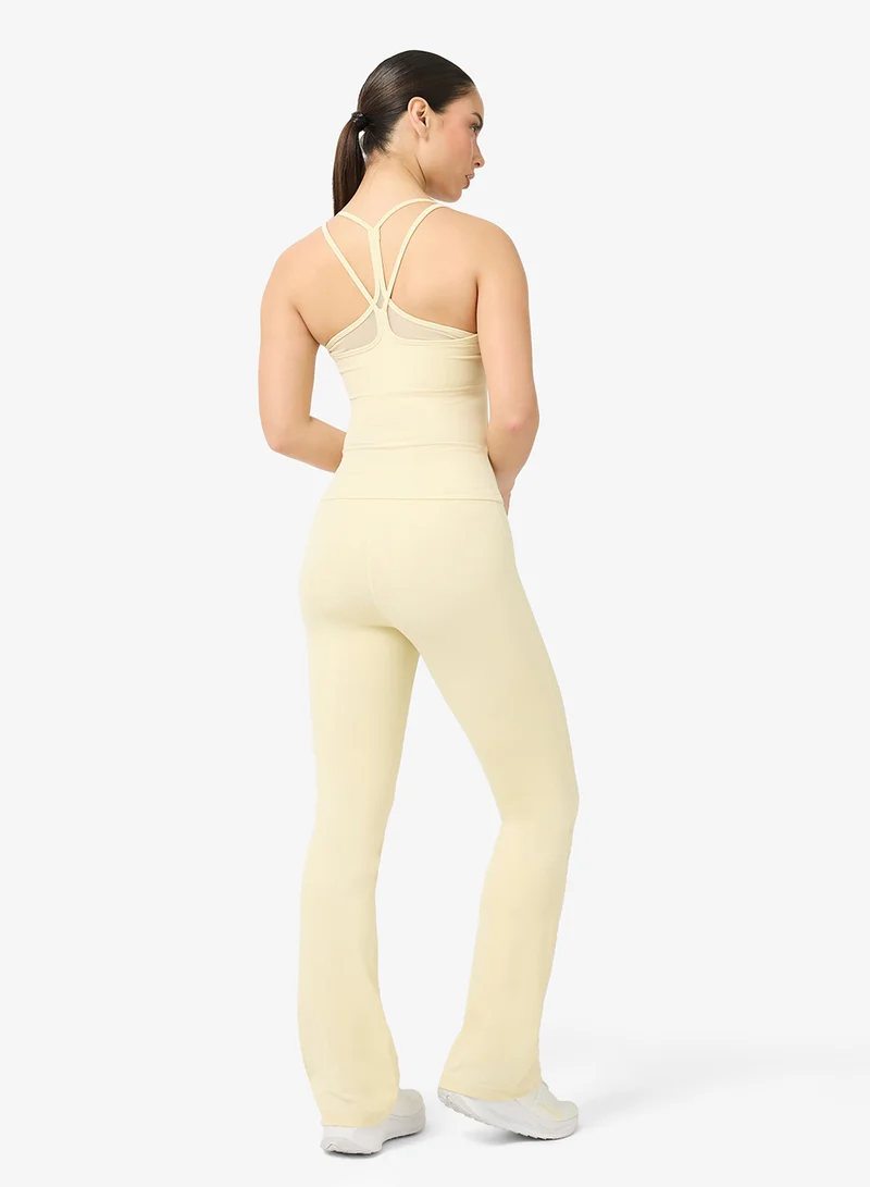 FRWD Soft Touch Racer Back Seamless Top & Flared Pant Set