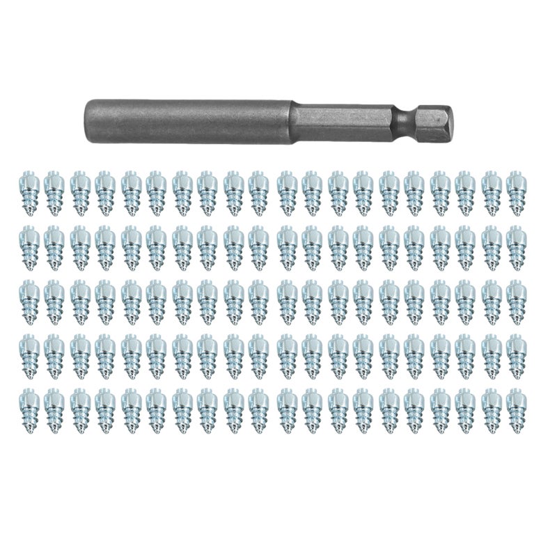2019 New Model Snow Screw Tire Studs Anti Skid Falling Spikes Wheel Tyres 100PCs for Car Motorcycle Bicycle - Image 1