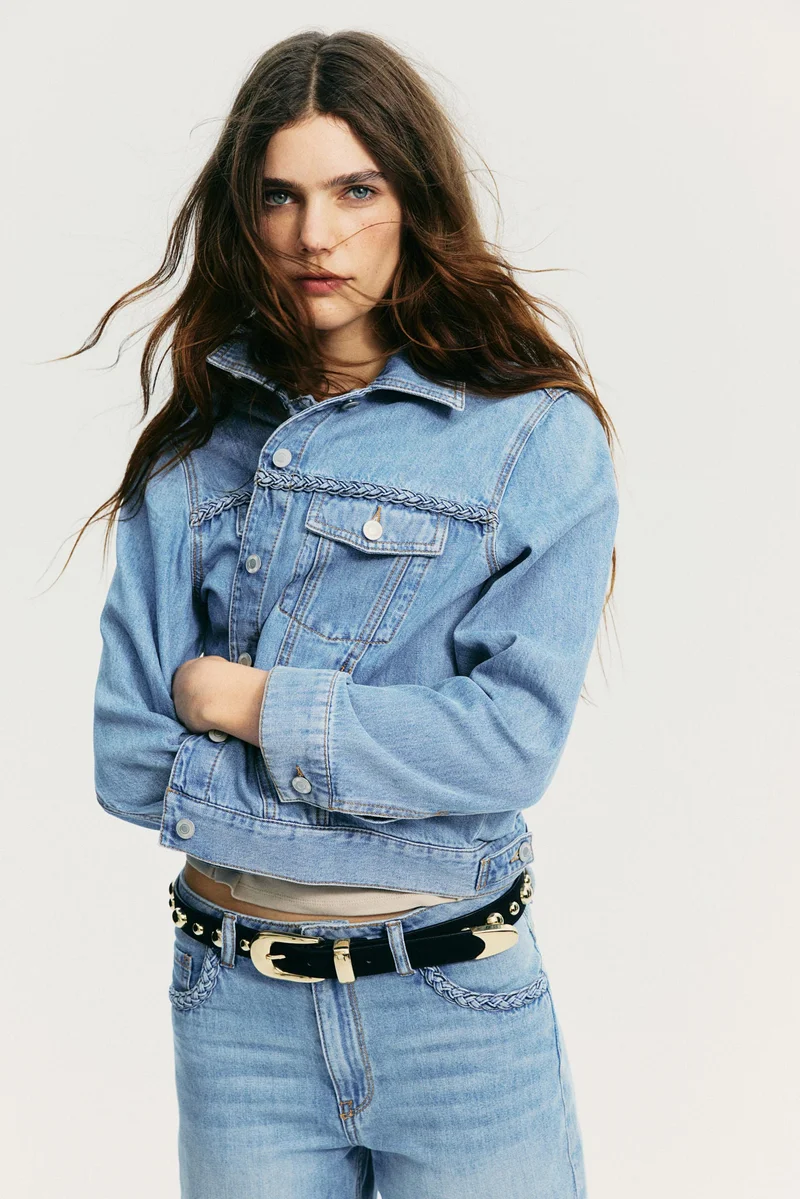 اتش اند ام جاكيت دنيم