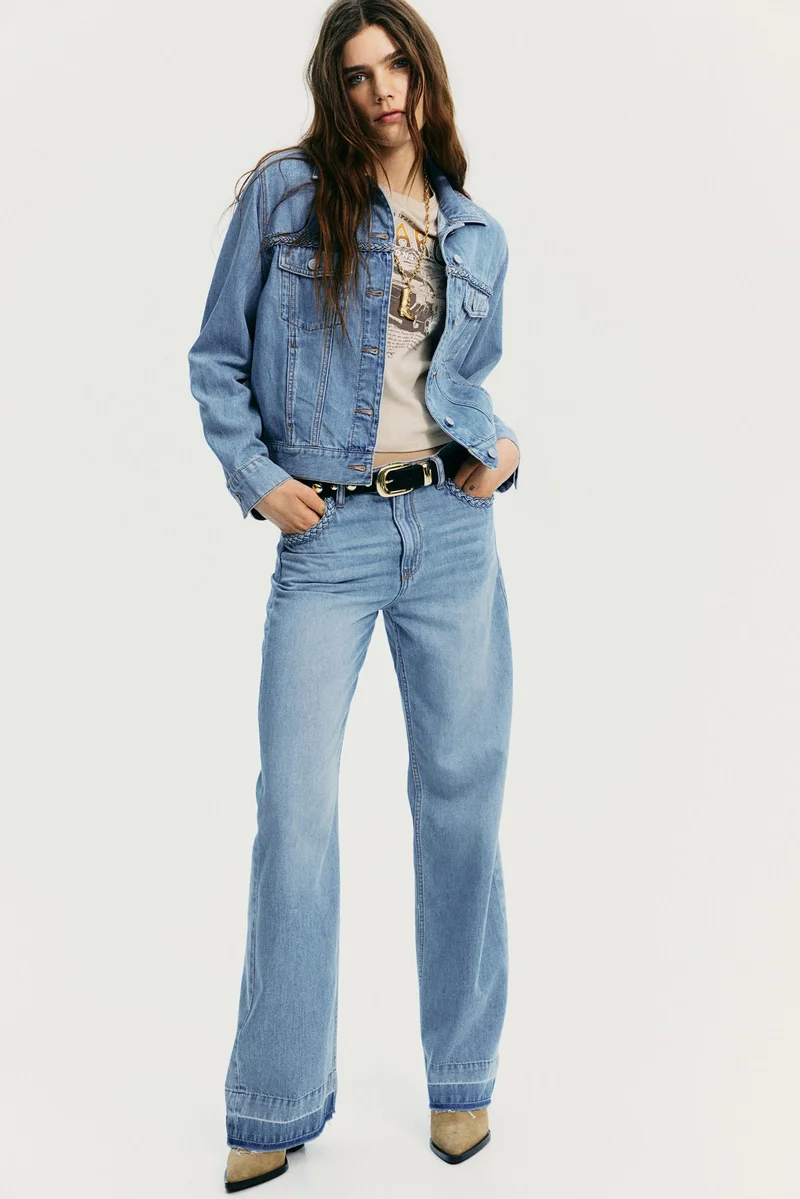 اتش اند ام جاكيت دنيم