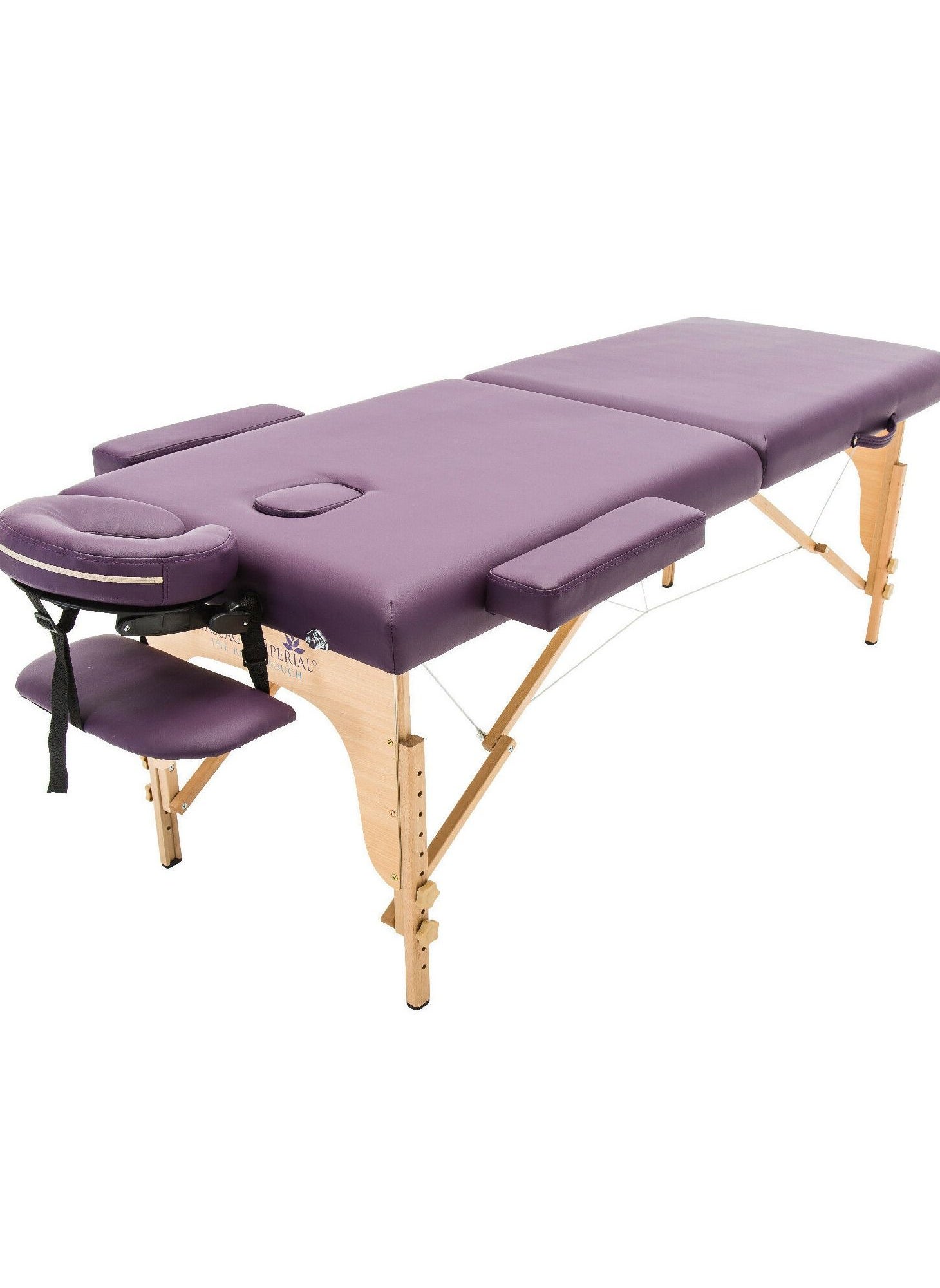 LA PERLA TECH  Portable Message bed With Carry Case (Color Purple) 