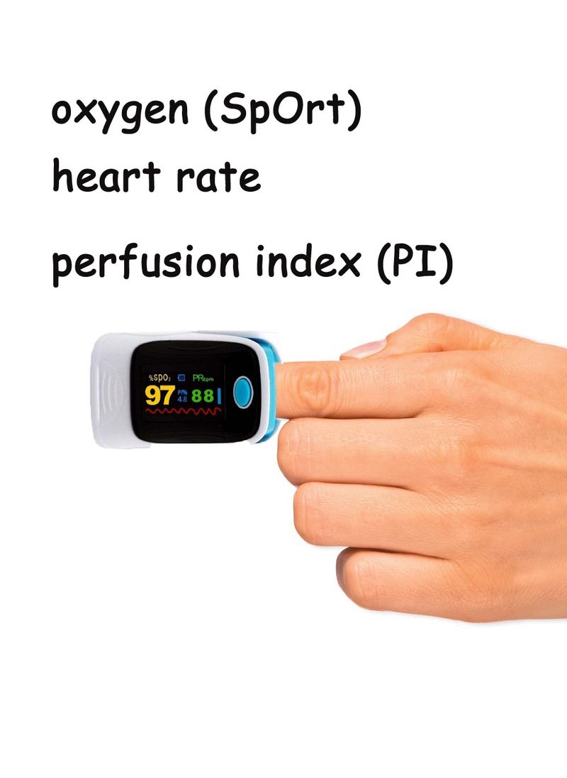 WHO - Fingertip Pulse Digital Oximeter Oxygen Monitor with 4 Directions Display Digital Finger Pulse Oximeter Heart Rate Detector Finger Clip Pulse Oximeter Monitor LED Display Blood Oxygen Sensor - Image 1