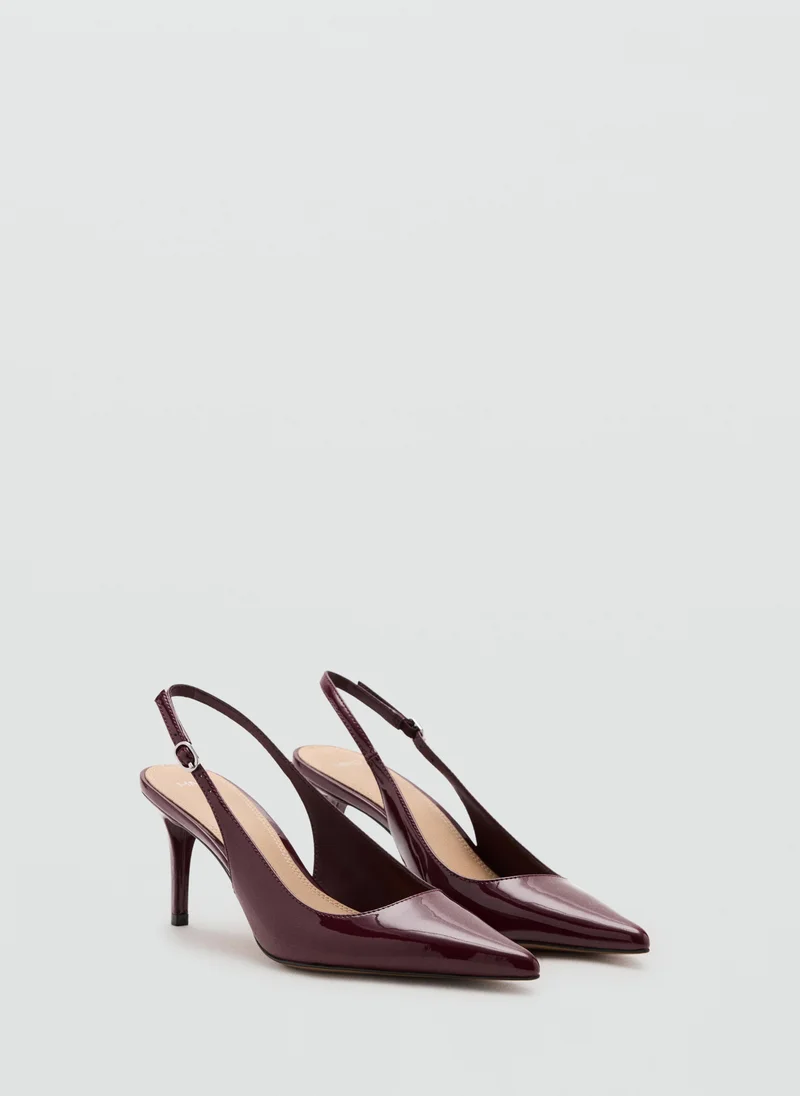 Mango Patent Leather Pointed-Toe Court Shoes