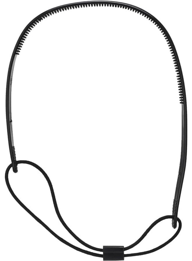 طوق شعر سيليكون مرن باللون الأسود – تصميم عصري مريح وثابت للاستخدام اليومي - Image 1