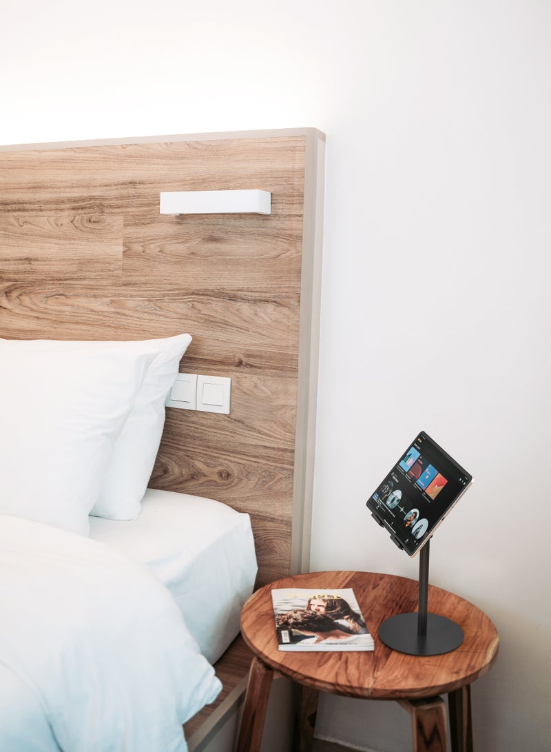 Skill Tech SH PAD30 04 Height Adjustable Tabletop Stand for Tablets & Phones, 4.7"-12.9" Screen, 1kg Load Capacity – Black - Image 4