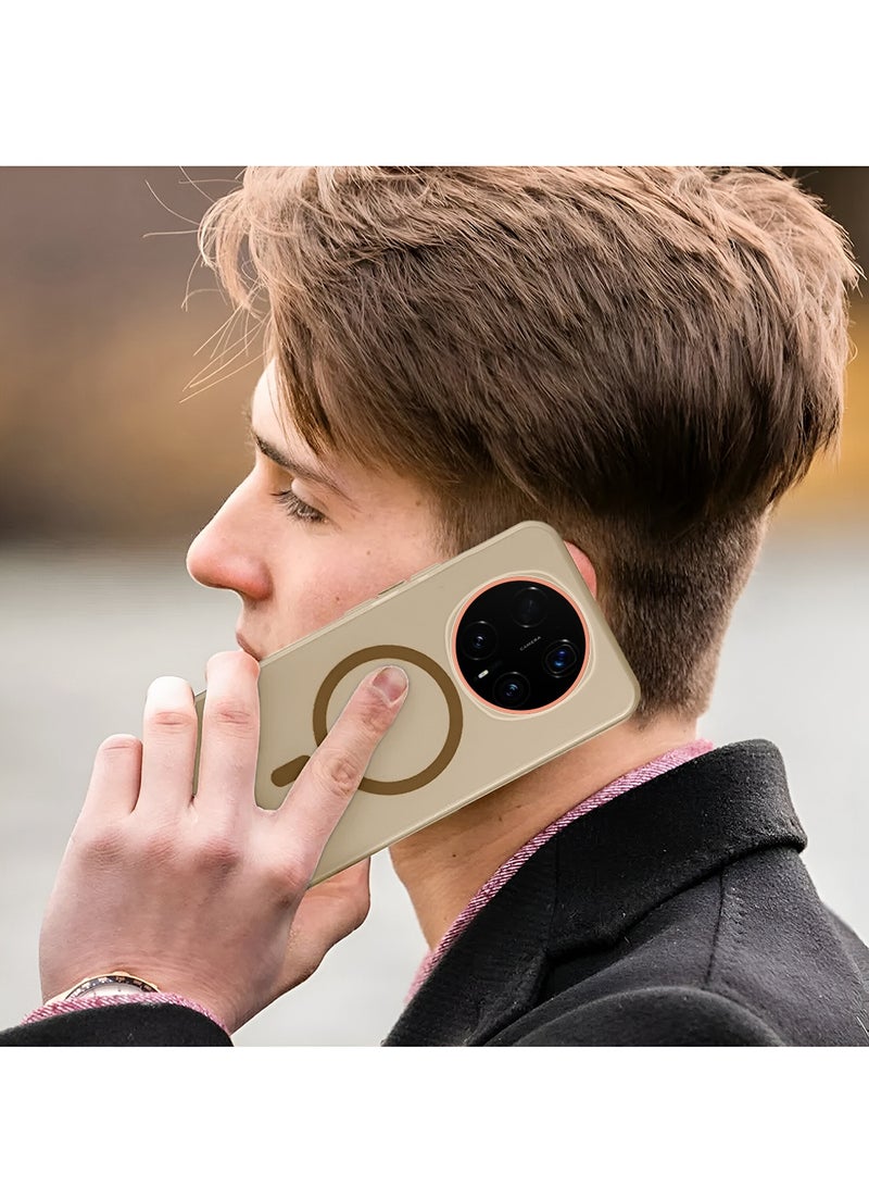 دبليو تيك غطاء هاتف Honor Magic8 Pro 5G 2025 شفاف هجين مع ميزة الماجسيف للشحن المغناطيسي ورفع حواف الكاميرا بمظهر أنيق (MCMPMN) - بني - Image 4