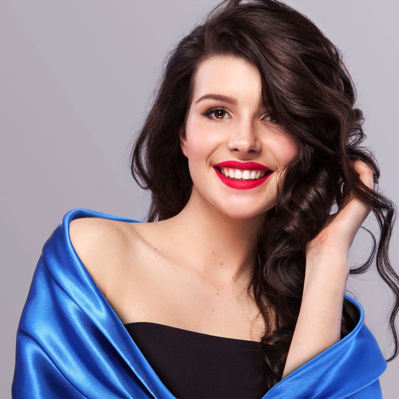 SATINIOR 35 Inch Silky Head Scarf 2 Pcs Large Square Neck Scarf Sleeping Hair Wrapping Satin Bandana for Women(Royal Blue, Brown, Classic) - Image 4