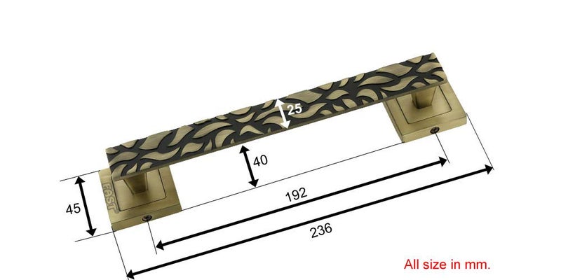 FAST مقبض باب رئيسي عتيق DH79 بطول 10 بوصات لجميع أبواب المنزل والمكتب سحب ودفع 1 قطعة - Image 2