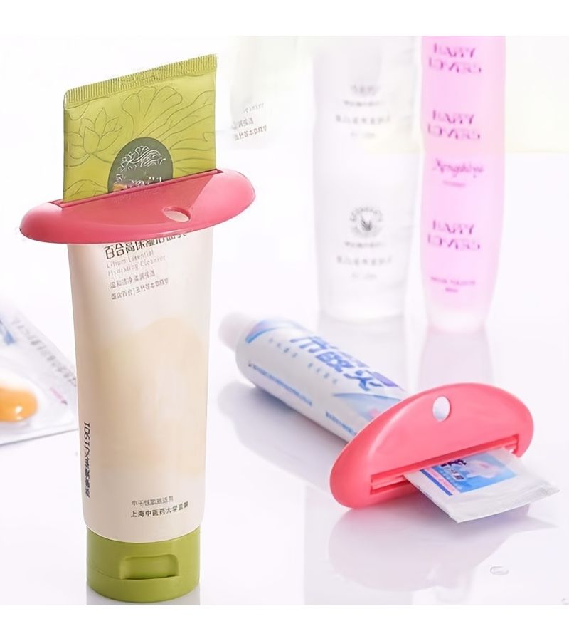 4pcs Manual Squeeze Tube Dispenser Set Plastic Bathroom Accessories - Image 5