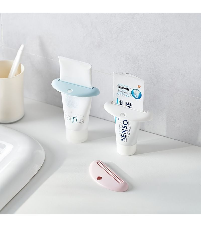 4pcs Manual Squeeze Tube Dispenser Set Plastic Bathroom Accessories - Image 4
