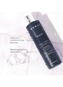 monat MONAT Black Shampoo + Conditioner - Mens Shampoo and Conditioner 2 in 1 Black Hair Care. A 2-in-1 Shampoo Conditioner Formulated for Optimal Hair Health In One Step. - Net Wt. 237 ml / 8.0 fl. oz.  - Image 4