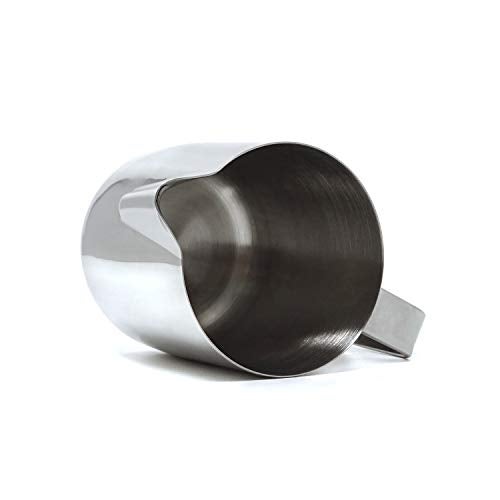 Honbay 1PCS Stainless Steel Milk Latte Frothing Pitcher Cup Jug Steaming Espresso Pitcher for Espresso Cappuccino Milk Cream Latte Coffee(5 Oz) - Image 3