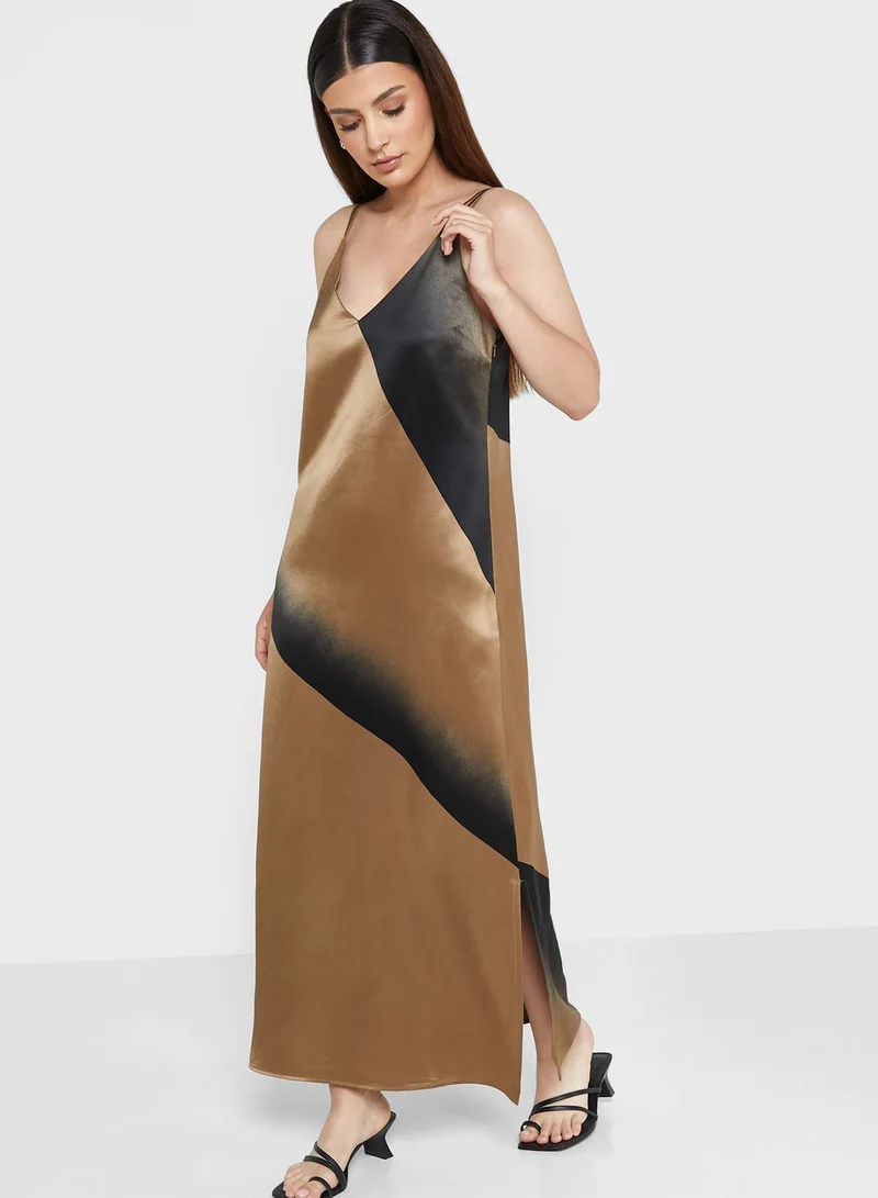 CALVIN KLEIN Slip Printed Dress