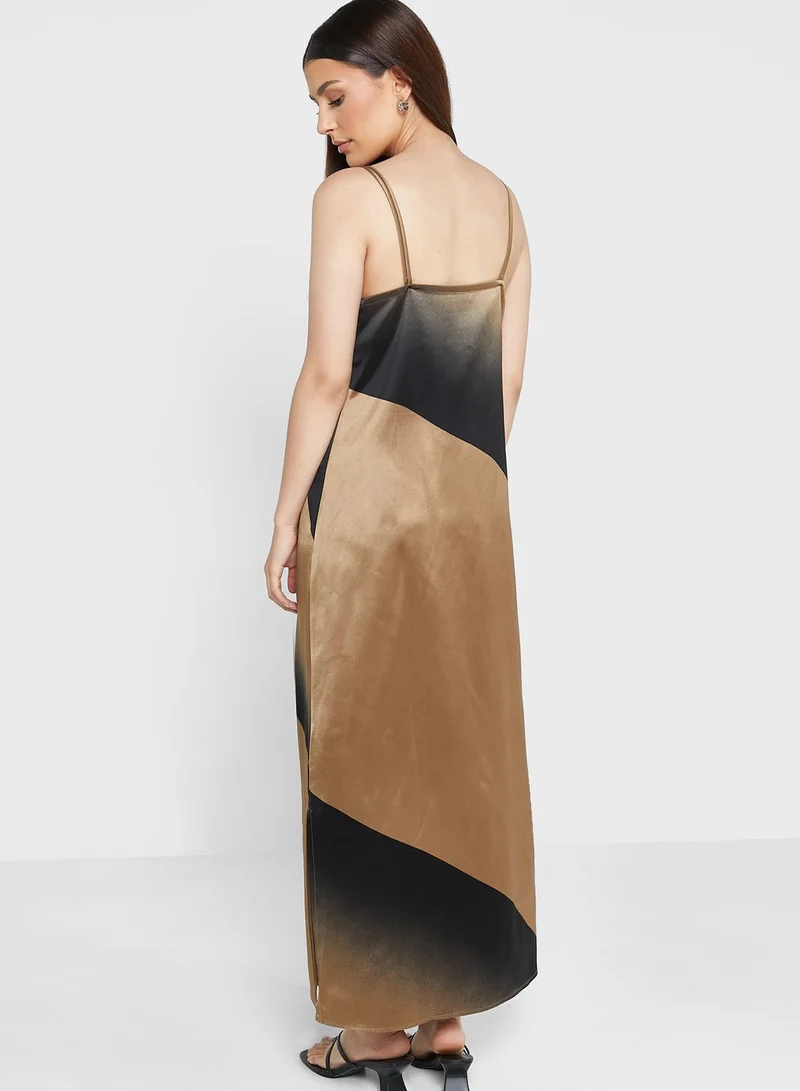 CALVIN KLEIN Slip Printed Dress