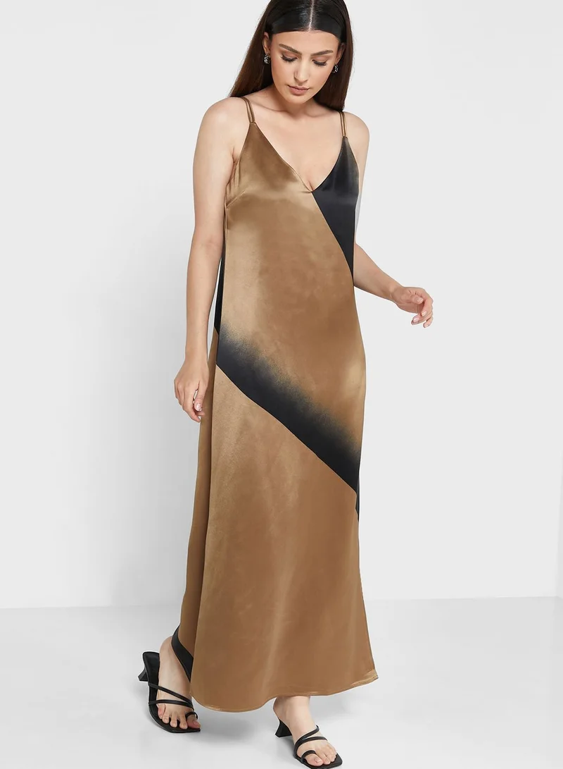 CALVIN KLEIN Slip Printed Dress