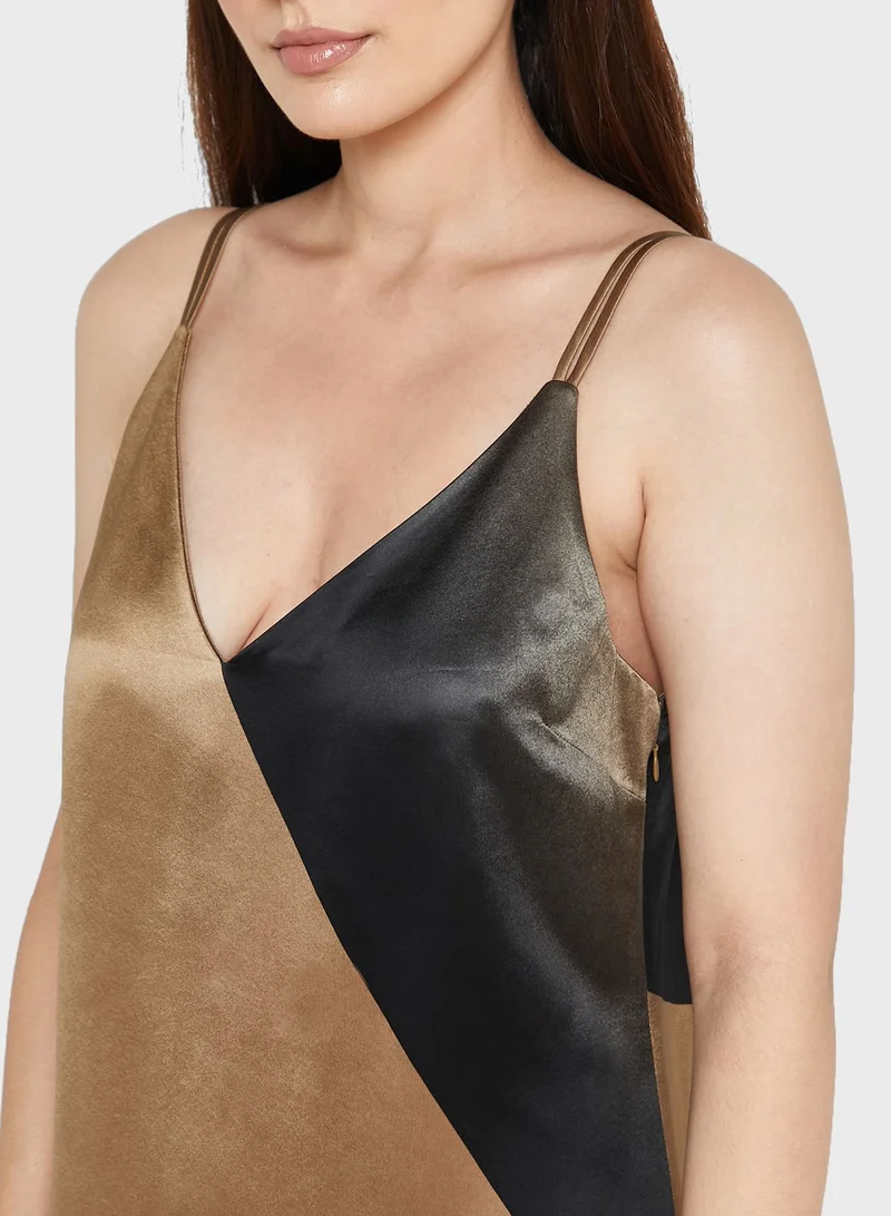CALVIN KLEIN Slip Printed Dress