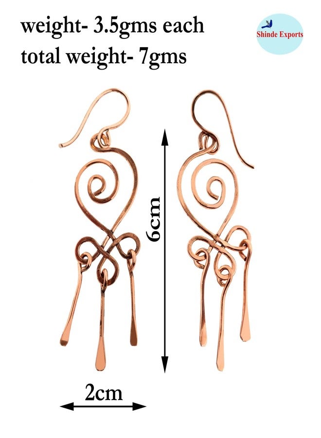 SHINDE EXPORTS copper earrings for women stylish traditional jhumka earring (Style 9) - Image 5