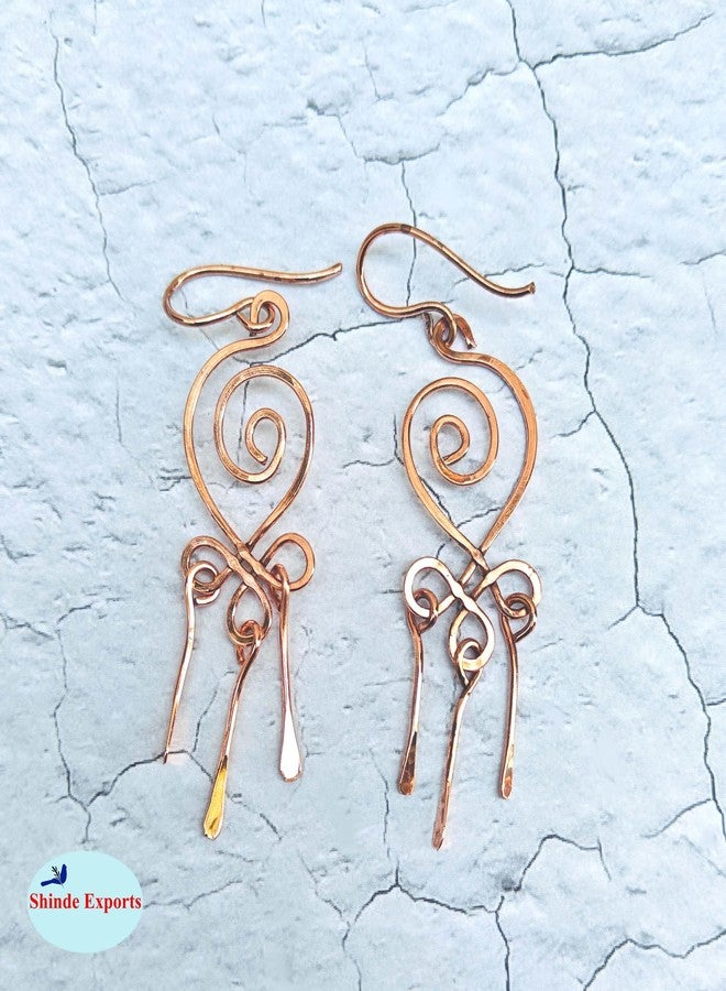 SHINDE EXPORTS copper earrings for women stylish traditional jhumka earring (Style 9) - Image 3