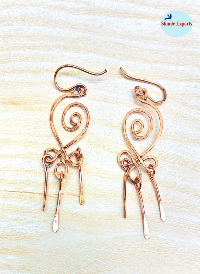 SHINDE EXPORTS copper earrings for women stylish traditional jhumka earring (Style 9) - Image 2