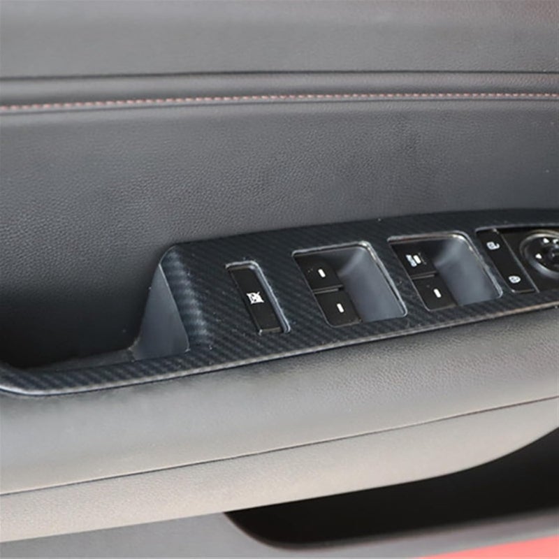 Yurefax غطاء مفتاح رفع النافذة من يوريفكس من ألياف الكربون لهيونداي سوناتا - Image 5