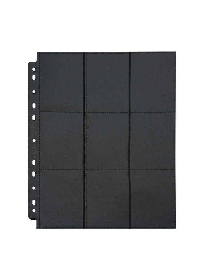 Vault X ® Sideloaders 9 Pocket A4 Trading Card Binder Pages Storage Wallet 900 Side Loading Pockets For Tcg (50 Pages)  - Image 1