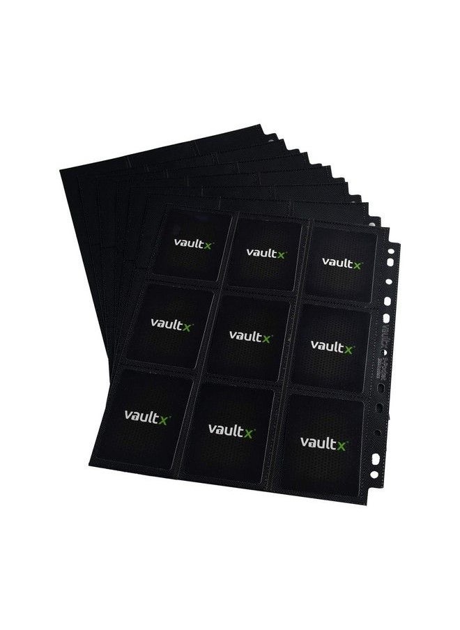 Vault X ® Sideloaders 9 Pocket A4 Trading Card Binder Pages Storage Wallet 900 Side Loading Pockets For Tcg (50 Pages)  - Image 5