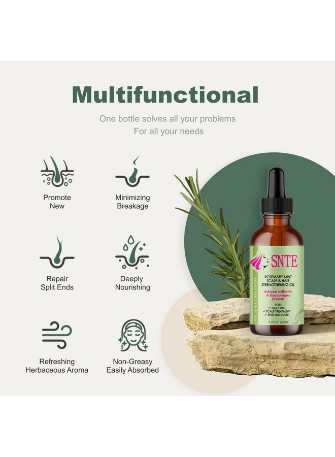 Samnyte Rosemary Oil for Hair Growth - Rosemary Oil for Hair Strengthening and Scalp Care - Rosemary Hair Oil Hair Growth Oil Reducing Hair Loss,Nourishing Dryness and Repairing Split Ends - Image 2