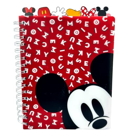Innovative Designs Disney Minnie and Mickey Mouse Journal Notebook, Spiral Bound, 144 Lined Pages, 8 x 7 inches, Red - Image 1