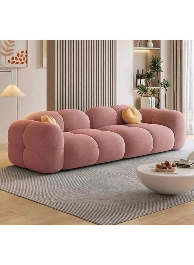 Zayn comforts Plush 3-Seater Velvet Bubble Cloud Sofa - Image 1