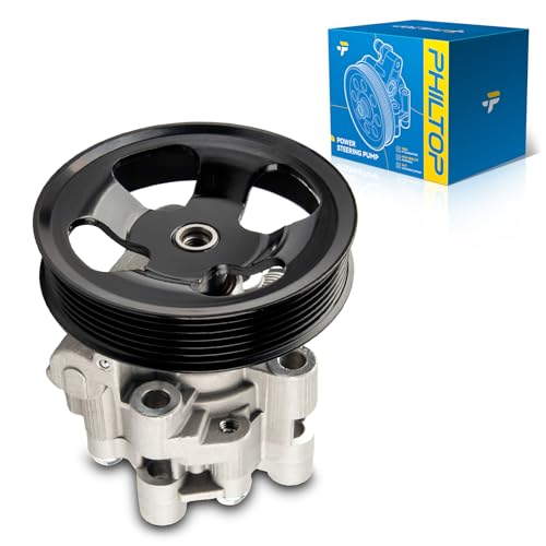 PHILTOP 20-55982 Power Steering Pump with Reservoir for Grand Prix 2004-2008 3.8L, Impala 2004-2005 3.8L, Monte Carlo 2004-2005 3.8L, LaCrosse 2005-2009 3.8L, 10325212, 15295880, 2055982F - Image 1