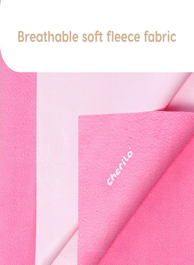 Cherilo مجموعة ملاءات شيريلو المقاومة للماء وسريعة الجفاف للأطفال، متوسطة الحجم (وردي + أزرق سماوي) - Image 2