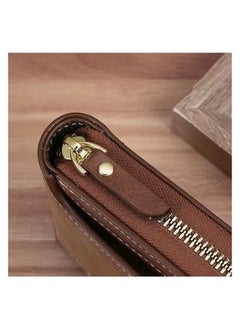 Generic Mens Wallet Premium Gents Pu Leather Solid Color Business Wallet Card Holder with Secure Zipper And Button Closure  - Image 2