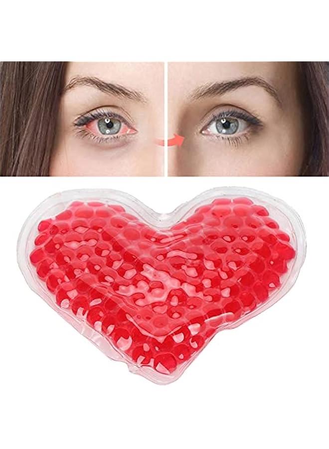 Generic Red Heart-Shaped Hot Cold Compress Ice Pack, 2 Sizes Soft Home Beauty Salon Gel Bead for Pain Relief (M)  - Image 5