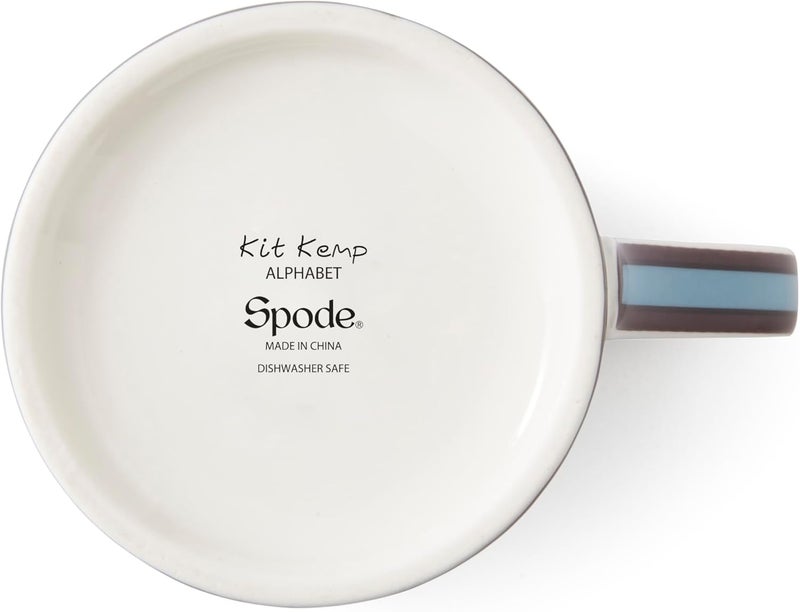 Spode Kit Kemp 12oz Alphabet Mug  Letter E Unique Stylish Pattern  Fine China  Dishwasher Safe  For Coffee and Tea  Fabulous Gift  Home or Office Use - Image 5